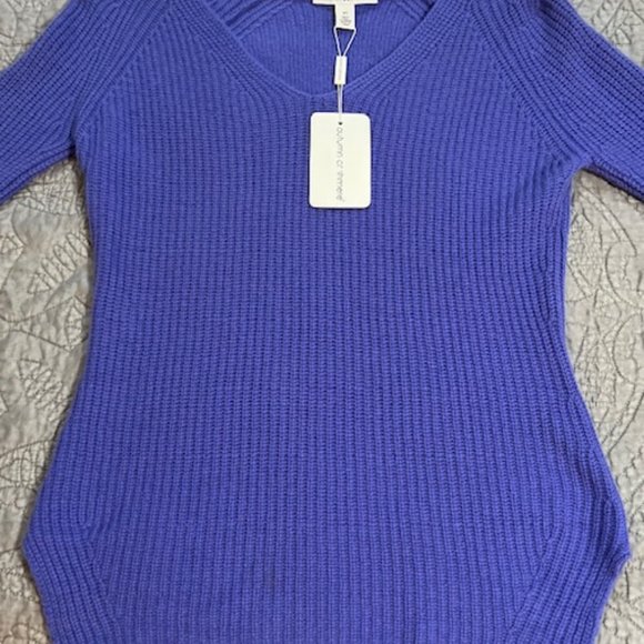 NWT AUTUMN CASHMERE 100% CASHMERE WOMENS LIGHTWEIGHT SWEATER SIZE XS - Picture 3 of 7